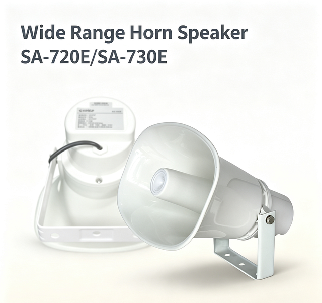 20W/30W Waterproof Wide Range Horn Speaker Loudspeaker Dual Sizes for Dock Station Square Outdoor PA System