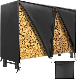 Firewood Log Rack Cover Outdoor Heavy Duty Waterproof Fireplace Logs Holder Covering Fire Wood Storage Covers