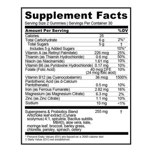 גומי סופר ירוק עבור פרטי תווית ירקות ירקות סופר ירקות סופר - Product Image 2