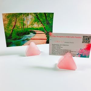 Cristales de bricolaje que venden tarjetero de Cuarzo Rosa, Tarjetero con varios colores en stock - Product Image 4