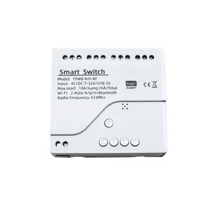 Interruptor inteligente inalámbrico para el hogar, dispositivo de 4 canales, con temporizador de 16A, 7-32V, Control RF, módulo de automatización, Wifi, Tuya, Google Home