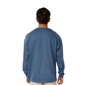 2024 Premium Plus Size Men's O-Neck Casual Printed T-Shirt Customized Design Breathable Knitted Long Sleeve Slim Fit - Product Image 5