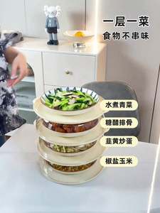 Multilayer Stackable Dust Proof Eco-Friendly 28*9cm Plate <b>Food</b> <b>Cover</b> Round Dish <b>Cover</b> Clear Plastic Insulation - Product Image 5