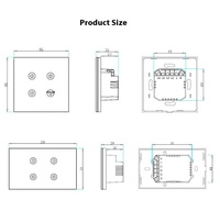 Interrupteur intelligent universel Tuya, ligne L, ligne N+L, fil de phase, 10A, 240V, ABS, norme EU/UK, commande vocale Alexa, interrupteur intelligent pour la maison
