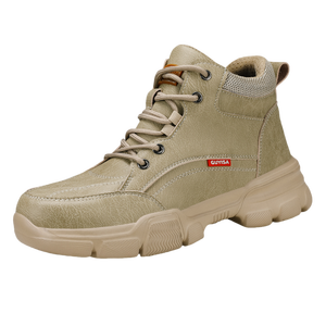 Chaussures de sécurité en cuir pleine fleur Bottes de sécurité pour chantier de construction Chaussures de sécurité pour le travail - Product Image 4