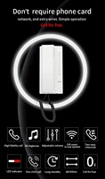 Bcomtech 2.4GHz sans fil Audio interphone biométrique contrôle d'accès bureau à domicile utiliser boîtier en plastique intégré Rechargeable Lithium