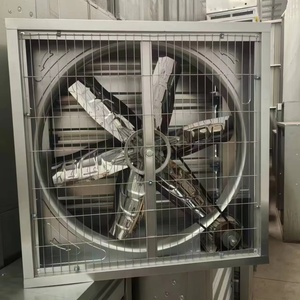 Ventilador de Extracción de Pared con Aspas de Acero Inoxidable de 380V y 1250mm de Diámetro, Marco de Lámina Galvanizada, Sistema de Ventilación y Refrigeración - Product Image 4