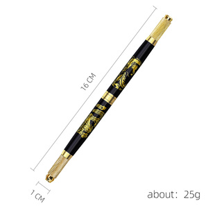 <span class=keywords><strong>ปากกา</strong></span>สักคิ้วสองหัวแบบแมนนวลเครื่องมือสักคิ้วแบบถาวรลายมังกรและฟีนิกซ์ - Product Image 4