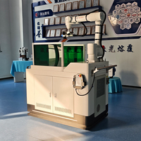 Mesin Pembersih Laser Serat Robot Enam-Axis Kelas Industri Cerdas Berpendingin Udara untuk Logam Kayu Batu Baru