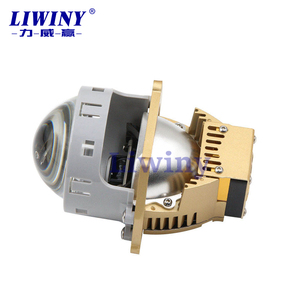 Liwiny Universal Car 12v 3 pollici integrato Driver Led lente <span class=keywords><strong>per</strong></span> proiettore H4 Led faro 120w doppio colore bianco giallo - Product Image 4