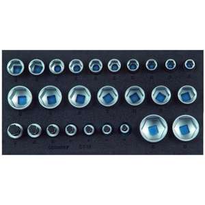 GEDORE-Jeu de douilles hexagonales 2308908 ''1/2 dans le module Check-Tool (26 pcs.) -EAN 4010886895191 AUTRES ENSEMBLES D'OUTILS - Product Image 1