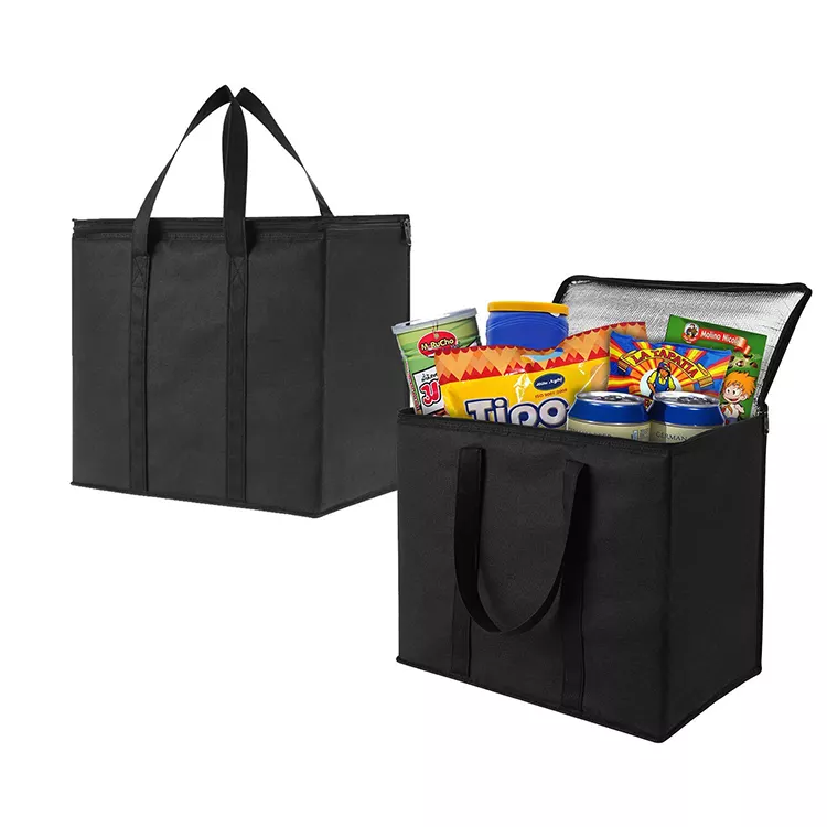 Eco friendly reusable insulated thermal foldable cooler bag for food delivery