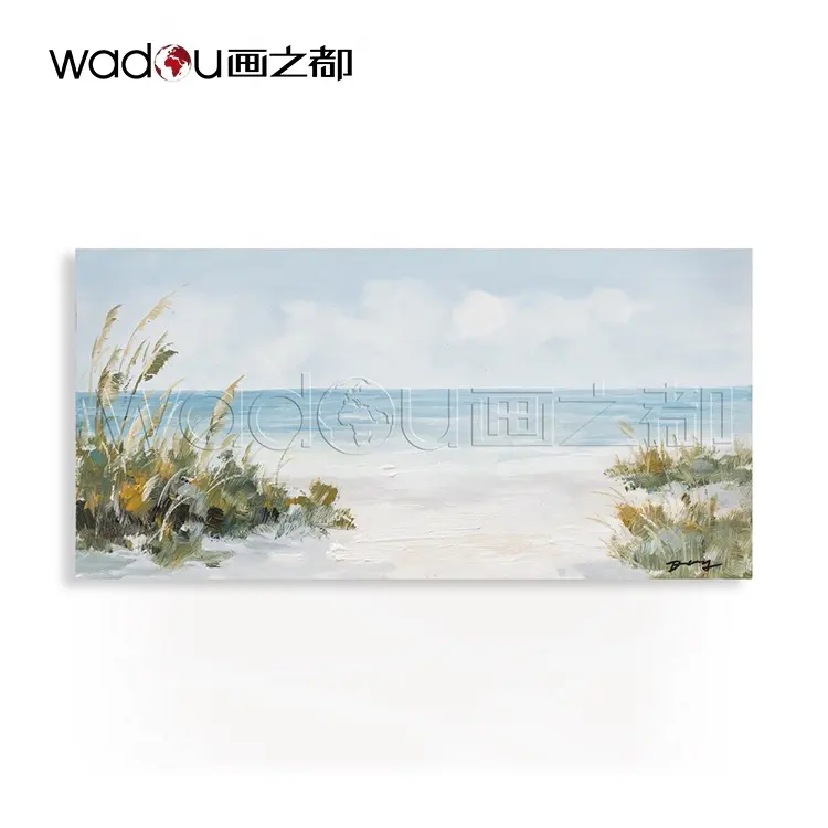 トレンディなアイテム家の装飾ホット販売壁アート海景植物3D油絵カスタム油絵