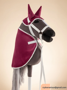 قناع إكسسوارات حصان الدمى من دكتور بلش، تصميم جديد 2025، لعبة حصان من قماش النايلون الناعم - Product Image 1