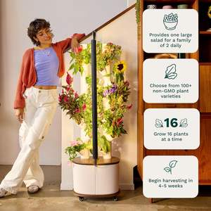 Gardyn 4.0 LED Grow Lights Système de jardinage intérieur intelligent 30 plantes sans OGM Hydroponique Vertical Garden Planter Eco-Friendly Home - Product Image 5