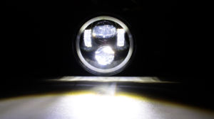 Faros Redondos para Motocicleta, Homologados por ECE, Repuestos para Motocicleta, Faro LED de 5 3/4 Pulgadas (5.75) con <span class=keywords><strong>Halo</strong></span> Blanco - Product Image 6