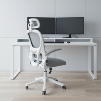 Chaise pivotante ergonomique Chaises de bureau en maille Vente en gros avec support lombaire Chaise de bureau pivotante pour direction