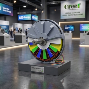 Alternateur sans noyau à haute efficacité de 20 KW 150 tr/min sans perte de puissance pour éoliennes verticales commerciales - Product Image 4