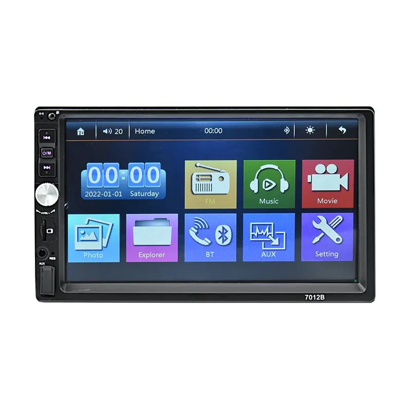 Vente en gros OEM/ODM universel 7 "écran tactile voiture mp5 radio avec BT FM USB Mirror Link voiture mp5 lecteur