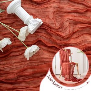 Venta al por Mayor de Caminos de Mesa de Gasa Voile Bali en 77 Colores, 90x180, 90x300, 90x400cm, Camino de Mesa Transparente para Decoración de Bodas, Eventos y Fiestas - Product Image 5
