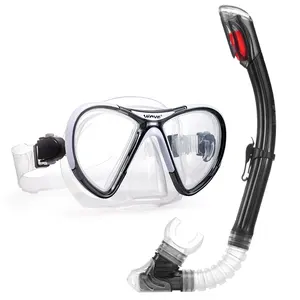 波浪潜水面罩套装水上运动广角潜水护目镜带通气管