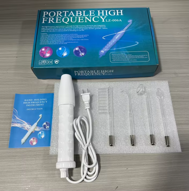 Professional Portable Handheld Acne Treatment Facial Lift Skin Tightening High Frequency Skin Therapy Machine Skin Therapy Wand