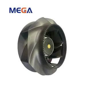 R2E225RA9209 AC 225 220V AC Ventilador de ventilación fuerte de alta velocidad industrial Ventiladores centrífugos EC hacia atrás