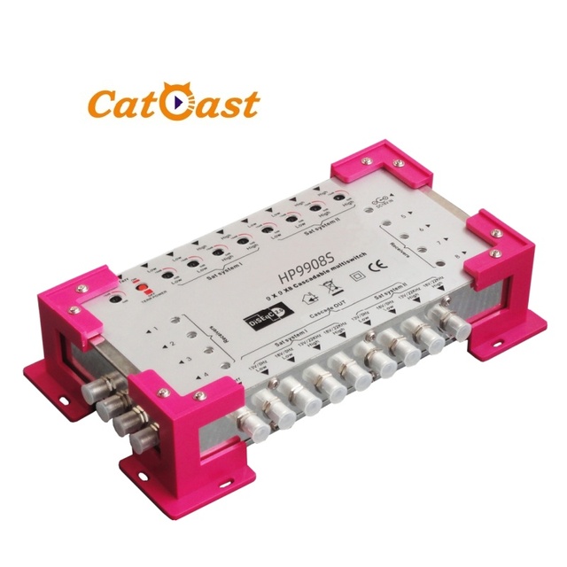 9 in Stable Connection 9x9x8 Satellite Multiswitch with CAScade