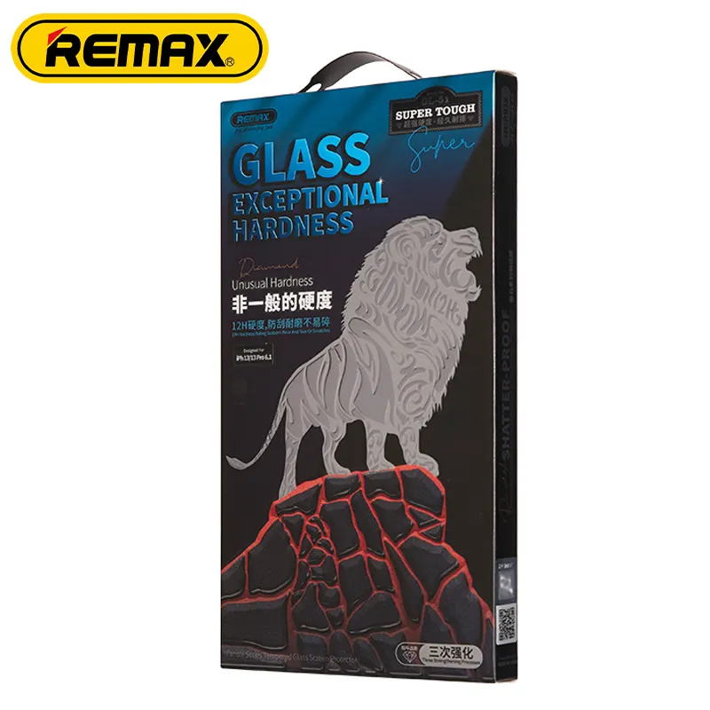 Remax GL-51 vidro temperado à prova de quebra, protetor de tela de celular 9d para iphone 13/12
