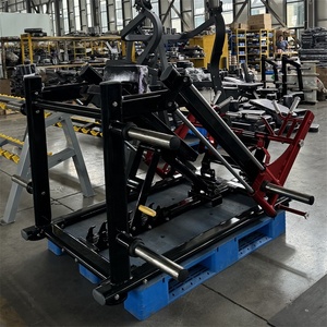 Máy tập tạ đứng nghiêng kiểu chèo thuyền tải trọng đĩa tại phòng tập thể hình thương mại - Product Image 4