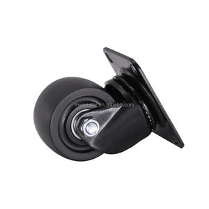 MW 2,5 Zoll Low Profile Black Nylon <span class=keywords><strong>PP</strong></span> Räder 63mm Lenk rollen für schwere Maschinen - Product Image 5