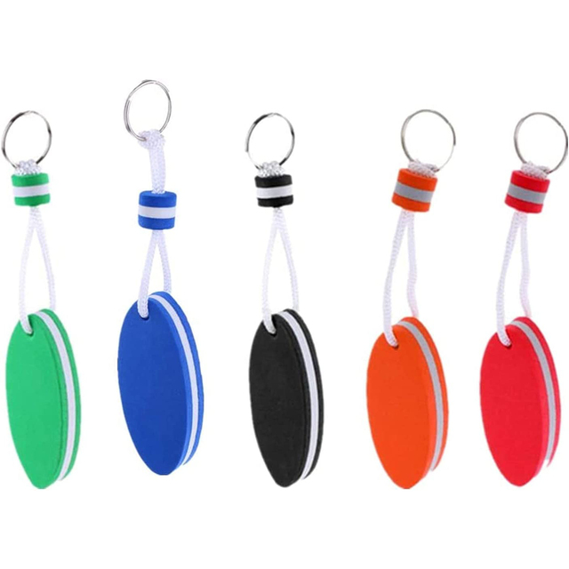 Floating Keychain Float Buoy Boat Key Ring Buoyant Sports Key Chains for Boating Fishing Whitewater Rafting Canoeing Sailing
