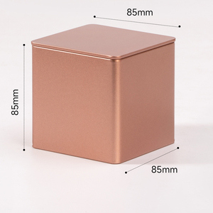 Hộp thiếc đựng trà hình vuông kín khí, hộp quà tặng, bao bì bằng kim loại - Product Image 5