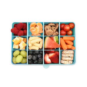 New arrivals cấp thực phẩm BPA free nhựa trái cây khô phục vụ chia khay Snack Kẹo hộp lưu trữ với nắp - Product Image 3