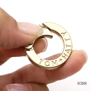 Túi xách có thể mở ra <span class=keywords><strong>O</strong></span> <span class=keywords><strong>Ring</strong></span> chải vàng mùa xuân <span class=keywords><strong>O</strong></span> <span class=keywords><strong>Ring</strong></span> logo khắc kích hoạt kim loại vòng Túi Xách Phụ Kiện phần cứng - Product Image 3