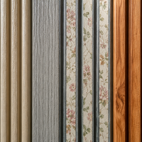 Panneau mural 3D en chêne rustique brun de luxe, sans formaldéhyde, de haute qualité, pour la décoration de la maison