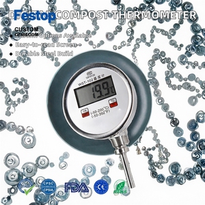 Thermomètre de compostage numérique personnalisable en acier inoxydable TE <span class=keywords><strong>SHI</strong></span> DTM-491 avec sonde, affichage numérique, OEM ODM, garantie 1 an, fabriqué au Jiangsu - Product Image 2