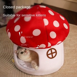 Nichoir pour chat écologique de haute qualité, chaud en hiver, maison pour chat avec nid pour animaux de compagnie, ornements universels pour toutes les saisons, en tissu - Product Image 2