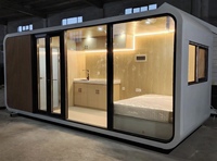 Meilleure Offre : Cabine de Bureau Mobile, Tiny House Préfabriquée, Conteneur d'Habitation sur Roues, Maison Mobile Extérieure Respirante et Portable