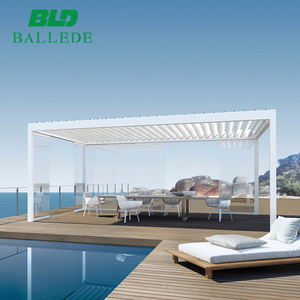 <span class=keywords><strong>Usine</strong></span> En Gros Résistant Aux Intempéries Louvre Système de Toit En Aluminium de Jardin En Métal <span class=keywords><strong>Pergola</strong></span> Kits À Vendre - Product Image 4