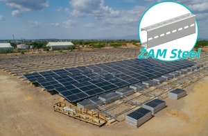 Système de montage au sol pour panneaux solaires en acier Zn-Mg-Al OEM ODM, rail en acier solaire <span class=keywords><strong>à</strong></span> profil en C |   AISINEE - Product Image 2