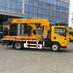 Grue de camion multifonctionnelle de 5 à 12 tonnes avec benne de chargement et crochet de levage pour la pose de poteaux de télécommunications - Configuration standard - Product Image 6