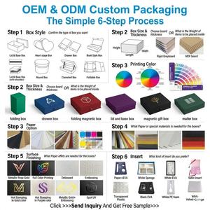 New Custom Design <b>Large</b> Logo Eco-Friendly Embossing Paper Magnetic Folding <b>Box</b> Packaging Luxury Rigid Cardboard Photo Frame - Product Image 5