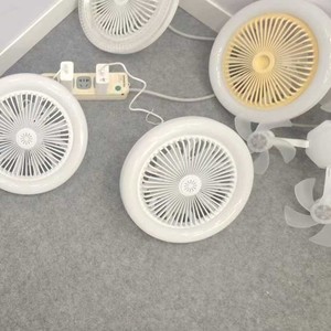 LED Aromatherapy Fan <b>Light</b> E27 <b>Ceiling</b> Mount <b>Remote</b> <b>Control</b> Flush Mount Plastic Body AC Motor 3 Colors - Product Image 2