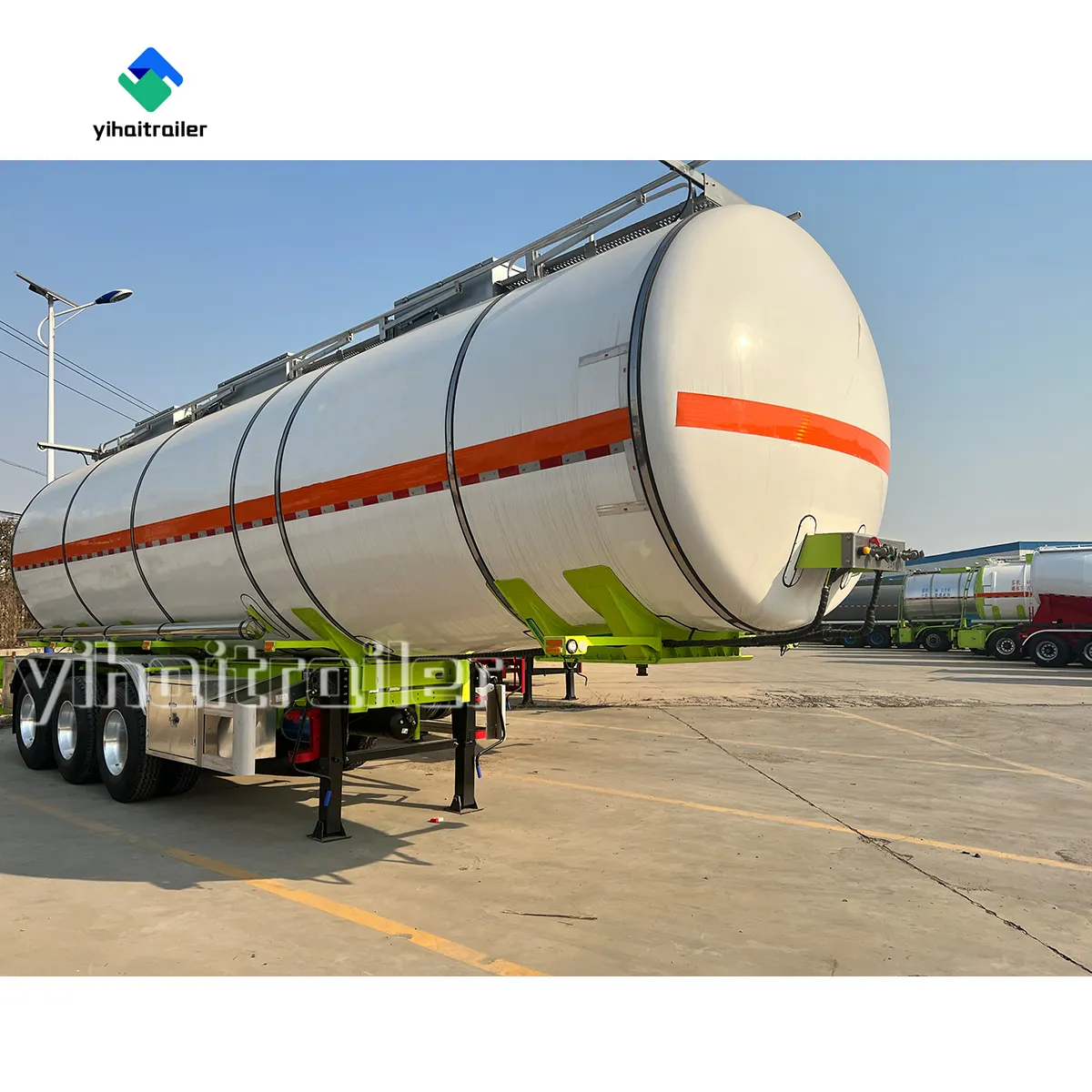 45000 litros 40 pés estável transporte de aço óleo diesel tanque de combustível reboque para venda