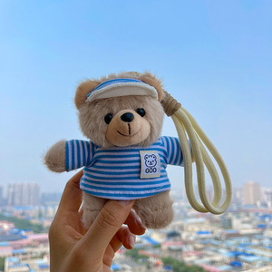 Custom logo Cartoon Chef Bear Plush <b>Toy</b> Keychain Cute William Bear Artist Pendant Gift Backpack Bag Charm Claw Machine Factory - Product Image 5