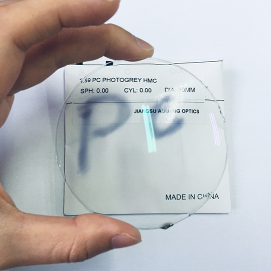 1.59 Polycarbonate Photochromic Grey Eyeglasses Lenses