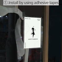 8.5x11 pouces porte-papier publicitaire Document papier affichage support mural clair acrylique support mural support de signe
