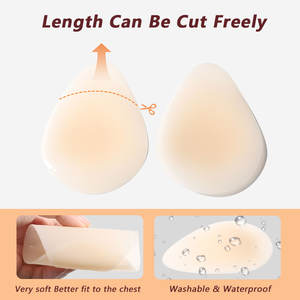 Couvre-mamelons invisibles sans couture pour femmes Ultra mince auto-adhésif sans colle respirant réutilisable Silicone Pasties <span class=keywords><strong>Nippies</strong></span> - Product Image 4