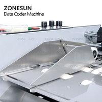 ZONESUN 3-30CM MY-380FW Produire Sèche Solide Rouleau D'encre Codage Carte Sac Continue Date Imprimante Machine
